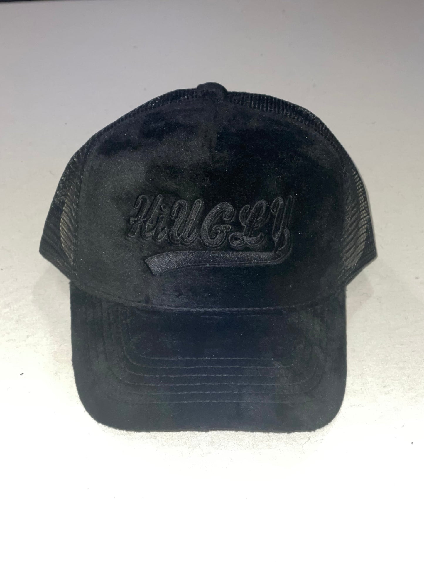 Black Suede Hi Ugly Hat