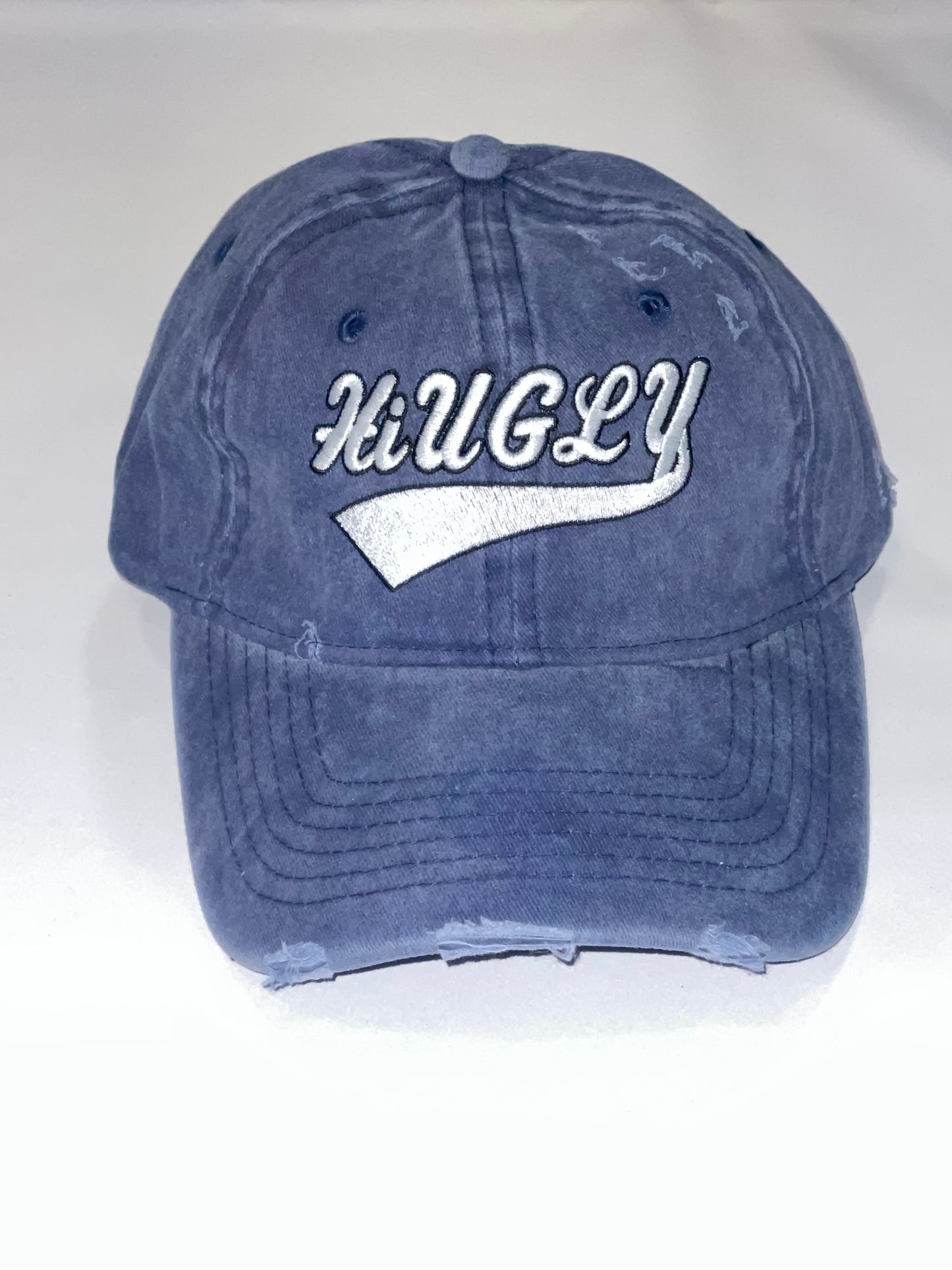 Denim Distressed Dad Hat