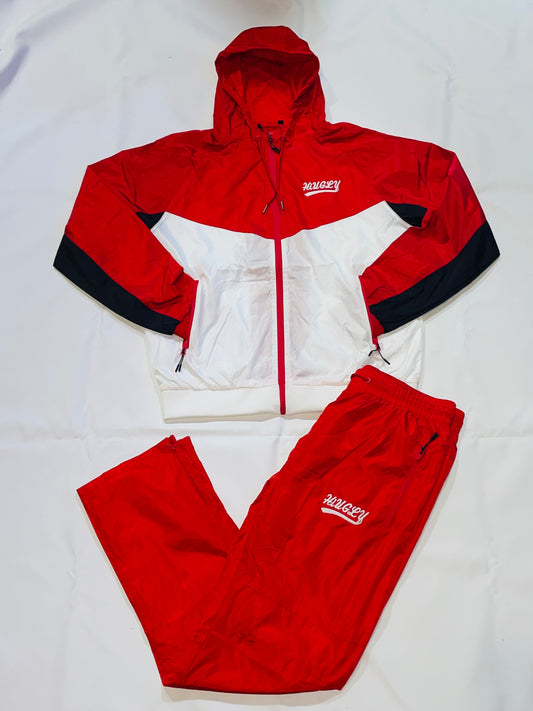 Red black & white windbreaker tracksuit